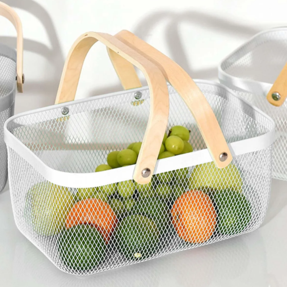 Canasto Metálico organizador rectangular