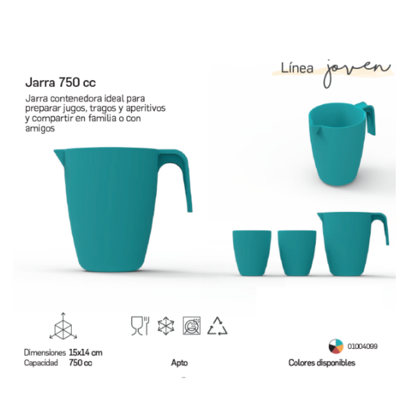 Jarra plastica glam