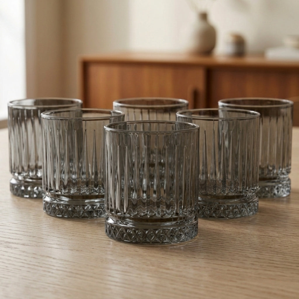 Set x6 vasos whisky Diamonds Grey