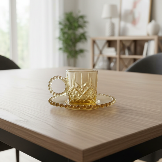 Set x 6 tazas Stylo Gold por mayor - Bazar Mayorista