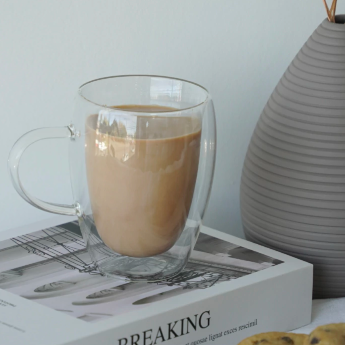 Set 2 tazas doble vidrio Latte