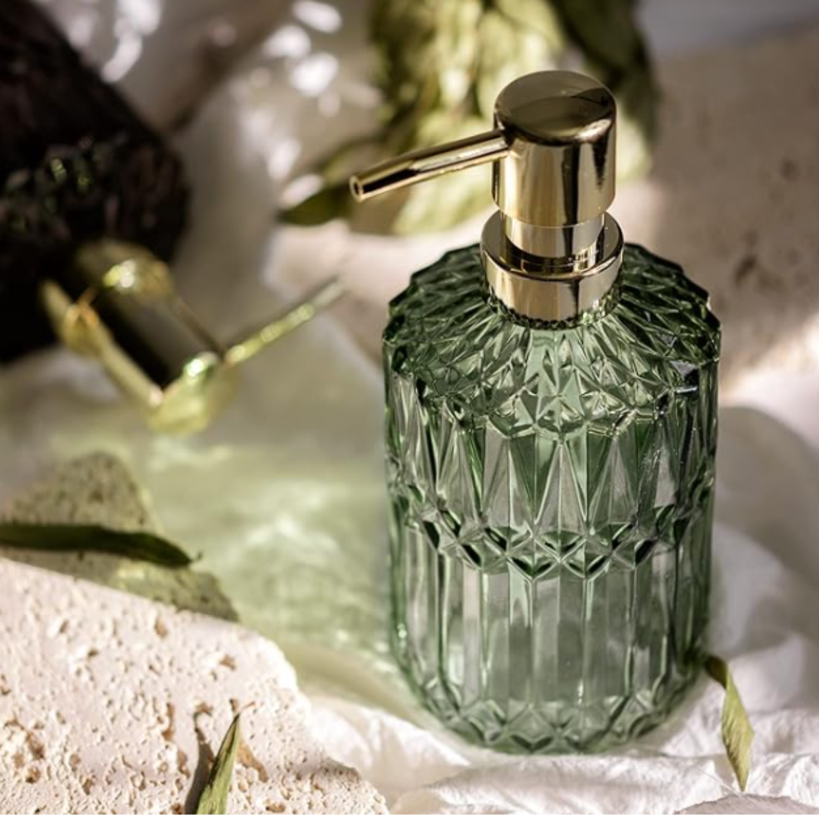 Dispenser de jabon liquido facetado