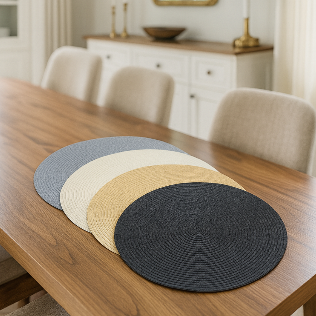 Individual redondo fibra natural