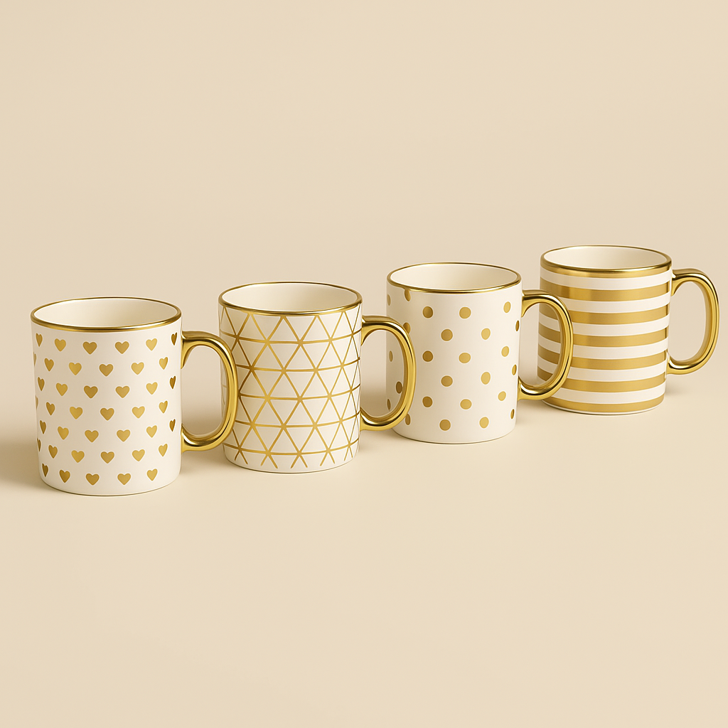 Taza decorada Gold