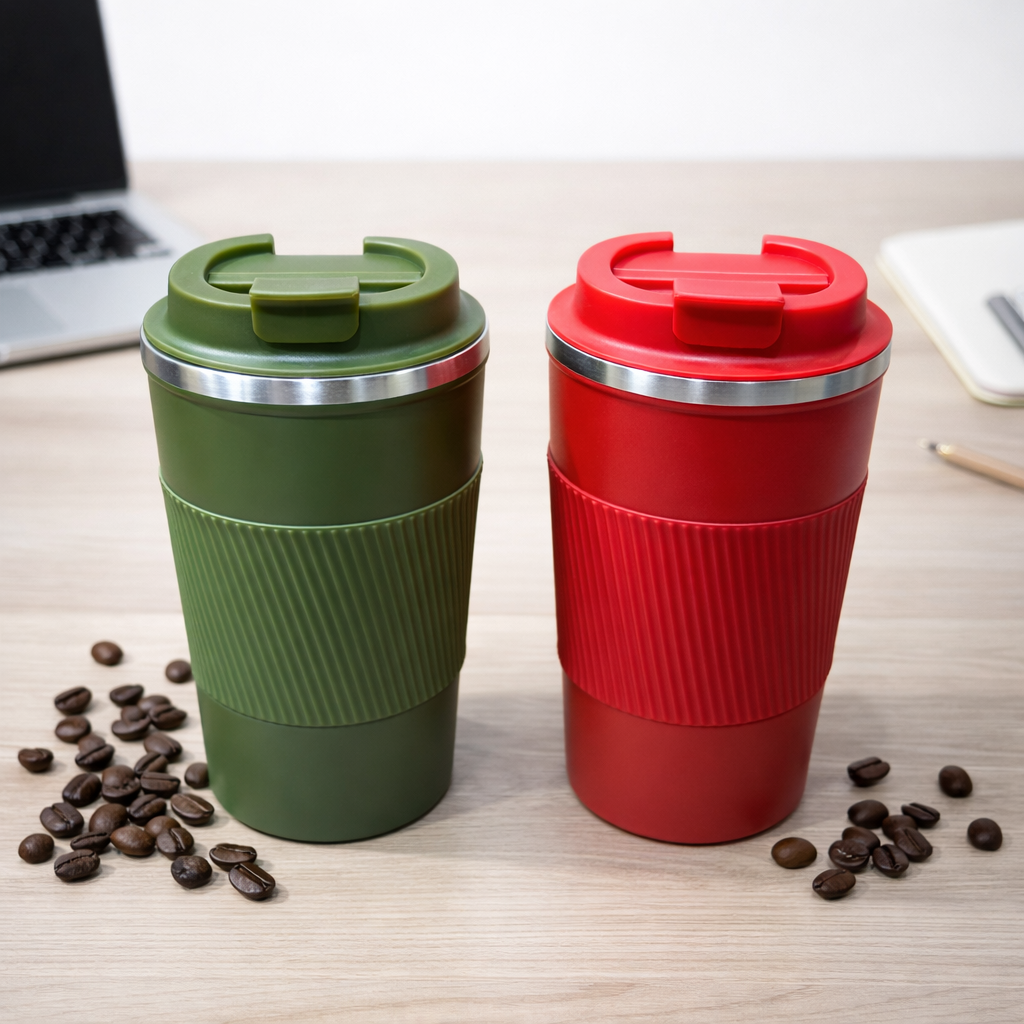 Vaso de viaje Coffee con antideslizante grande
