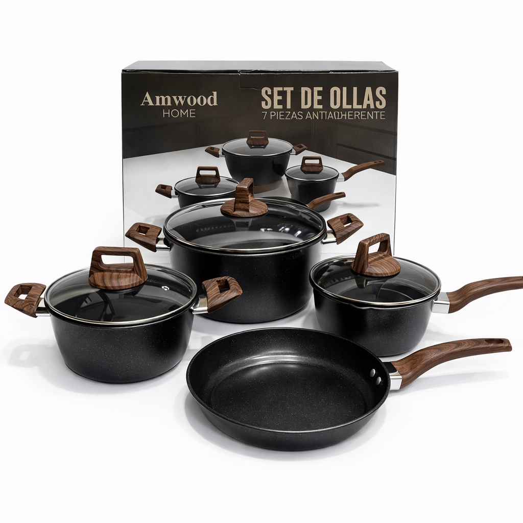 Set 7 Ollas de Cocina Amwood