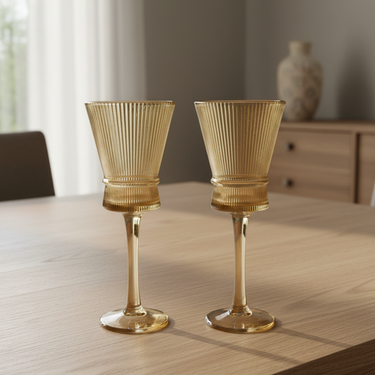 Set x 6 copas Corner Gold por mayor - Bazar Mayorista
