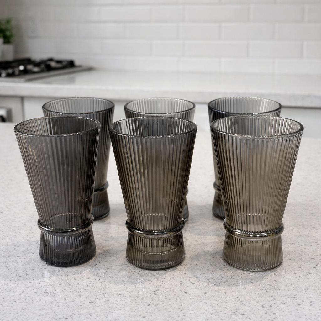 Set x 6 vasos Altos White Corner grey