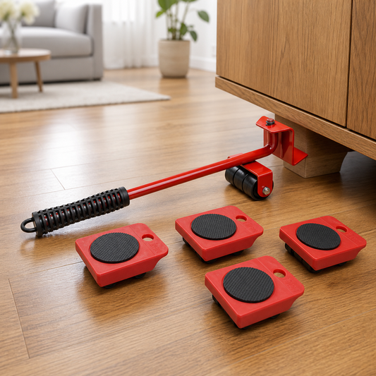 Set Elevador Transportador de Muebles hasta 150 kg en ambiente lifestyle