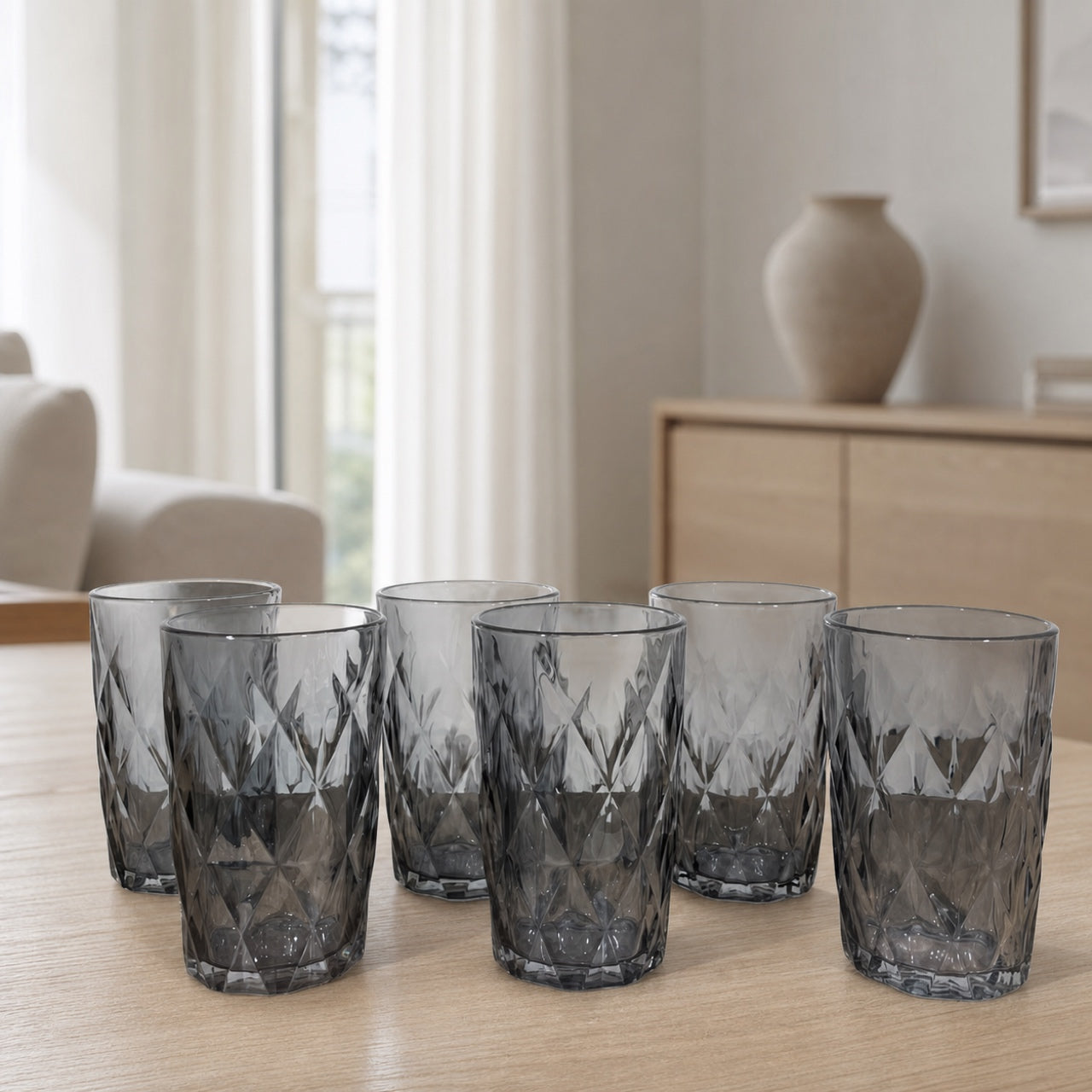 Set x6 Vasos largos Ice Grey