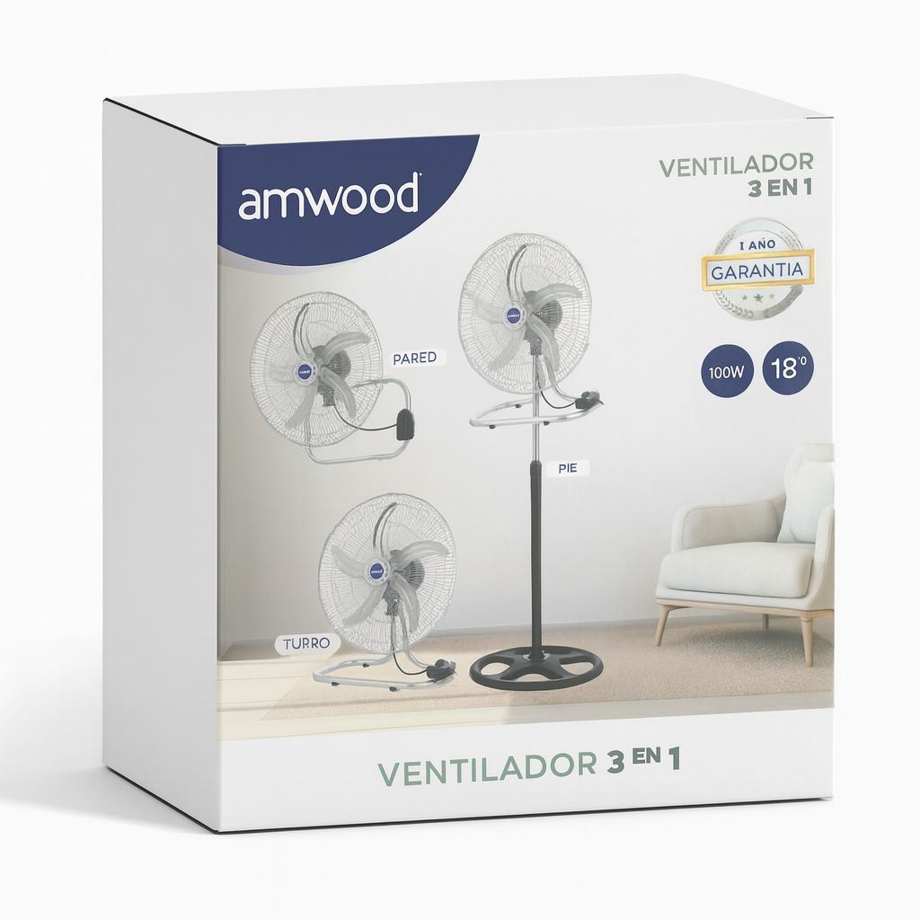 Ventilador Amwood 3 en 1
