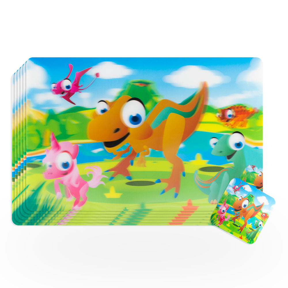 Individuales dino 3d