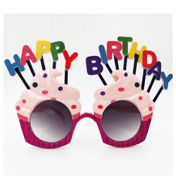 Anteojos happy birtday muffin