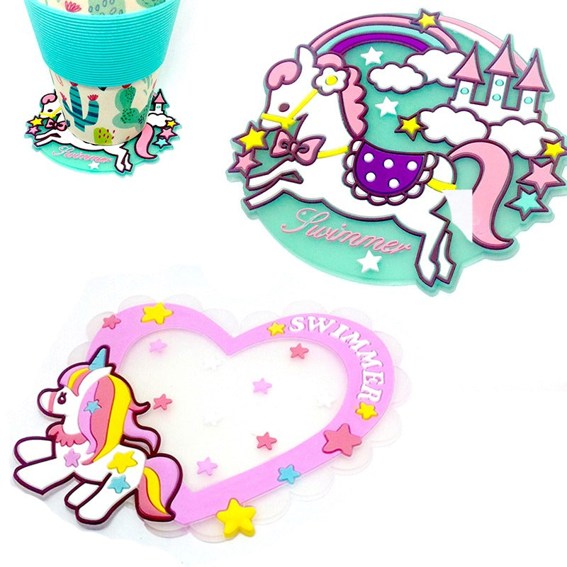 Posa vaso unicornio