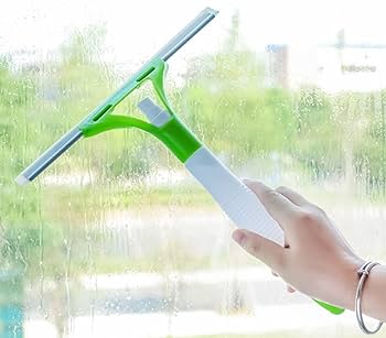 Secador limpia vidrios con spry