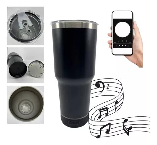 Vaso termico 800 cc c/parlante