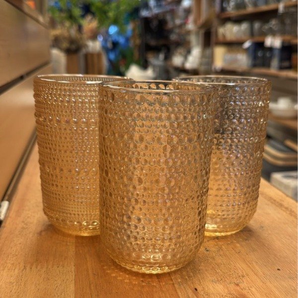 Vaso largo point gold por mayor - Bazar Mayorista