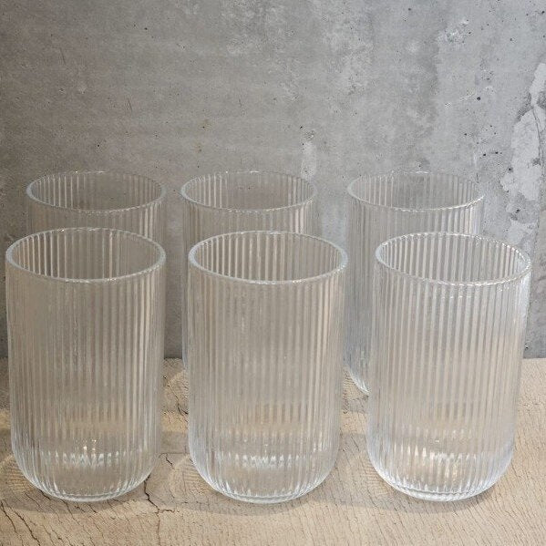 Vaso largo line tornasolado