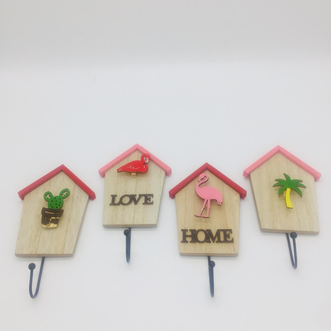 Perchero vintage casita