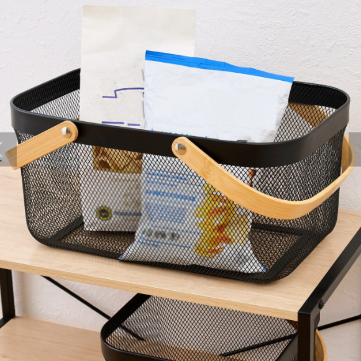 Canasto Metálico organizador rectangular