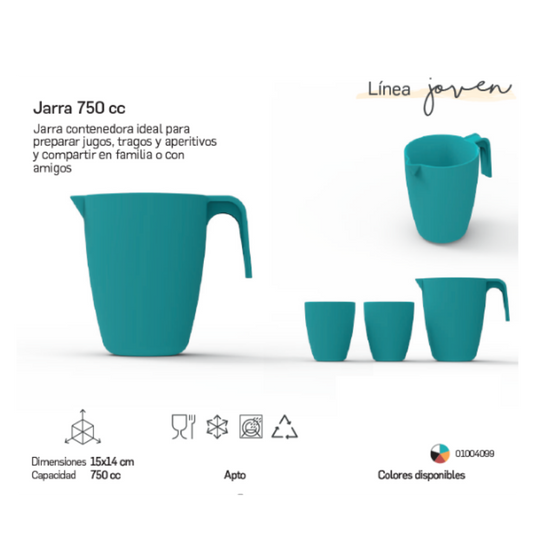 Jarra plastica glam