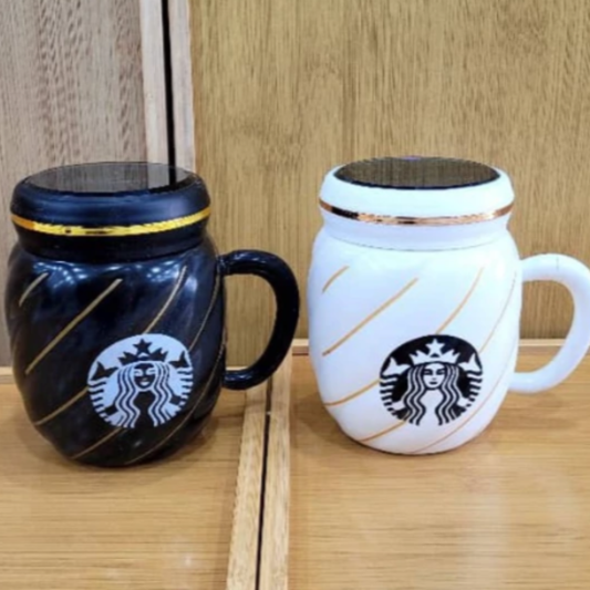 Taza Starbucks cerámica con tapa