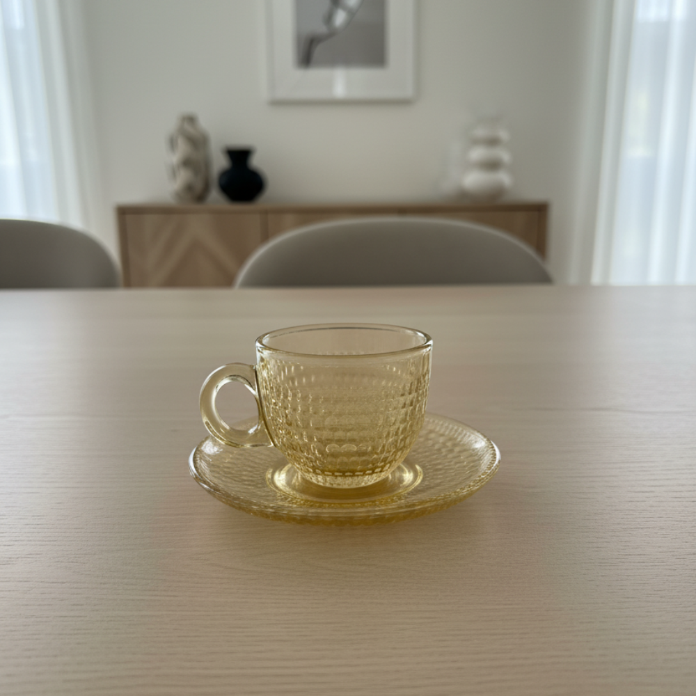 Set x 6 tazas café Dot gold