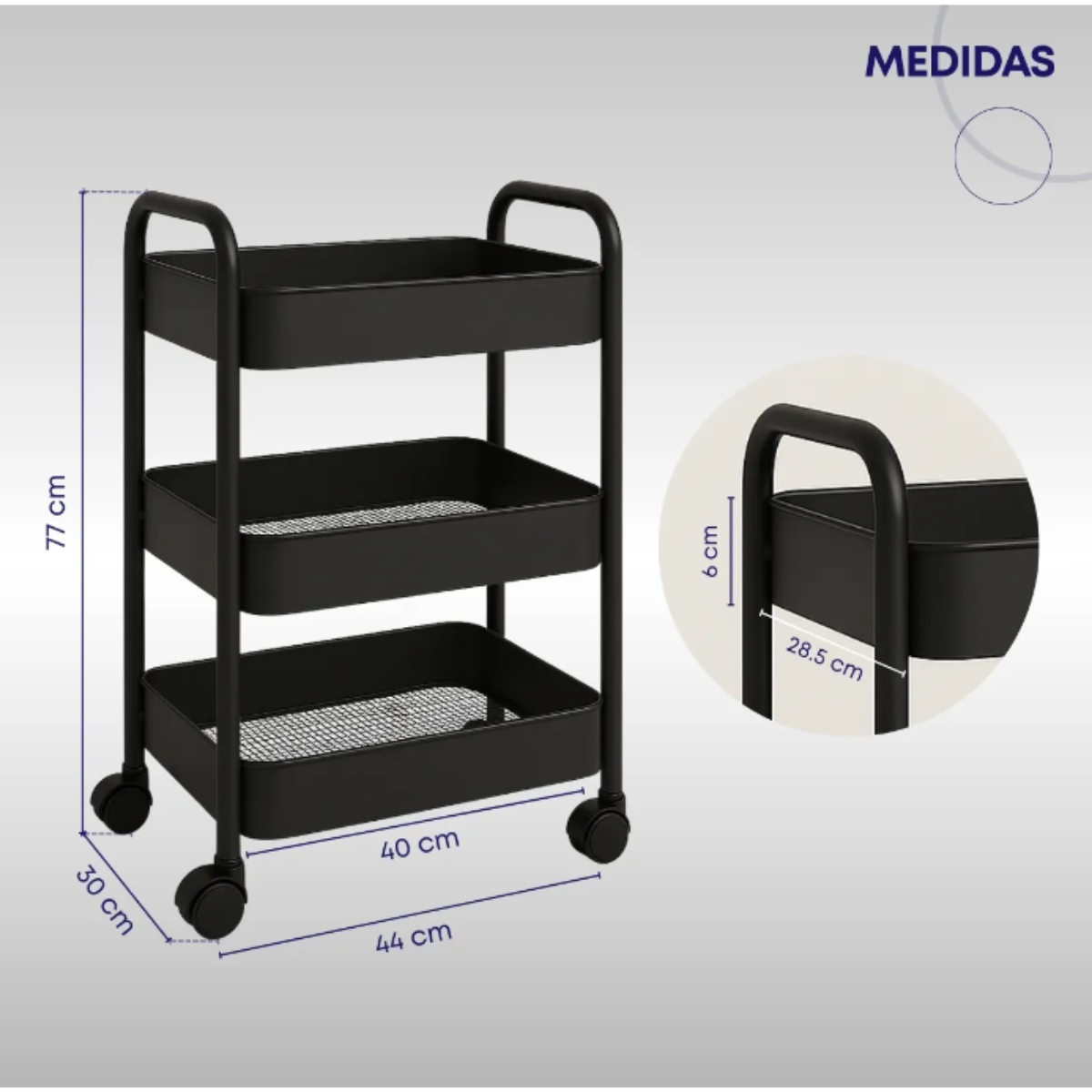 Carro Organizador Auxiliar