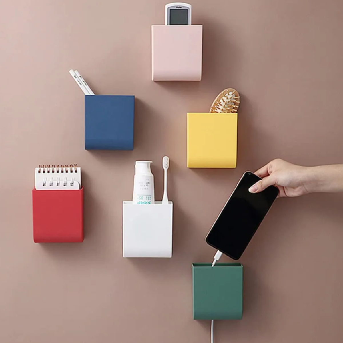 Soporte De Pared Adhesivo Multiuso Con Orificio