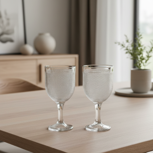 Set x6 copas de vino Dot tornasol