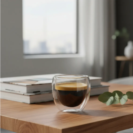 Set 2 vasos doble vidrio Espresso por mayor - Bazar Mayorista