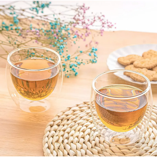 Set 2 vasos doble vidrio Latte