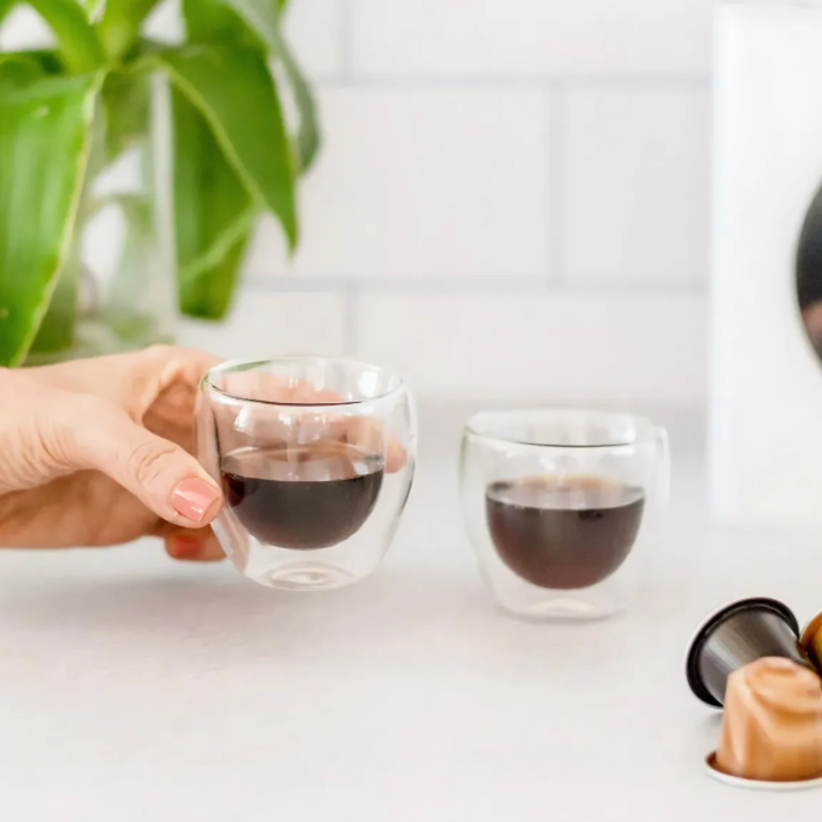 Set 2 vasos doble vidrio Espresso