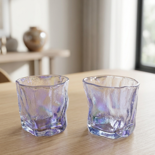 Set x6 vasos bajos glacier tornasol