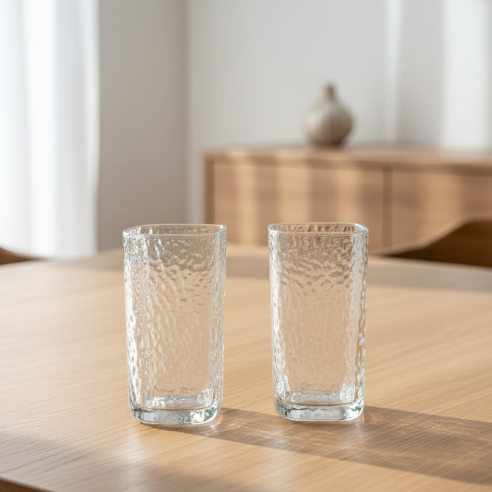 Set x6 vasos square mouth altos Tornasol por mayor - Bazar Mayorista