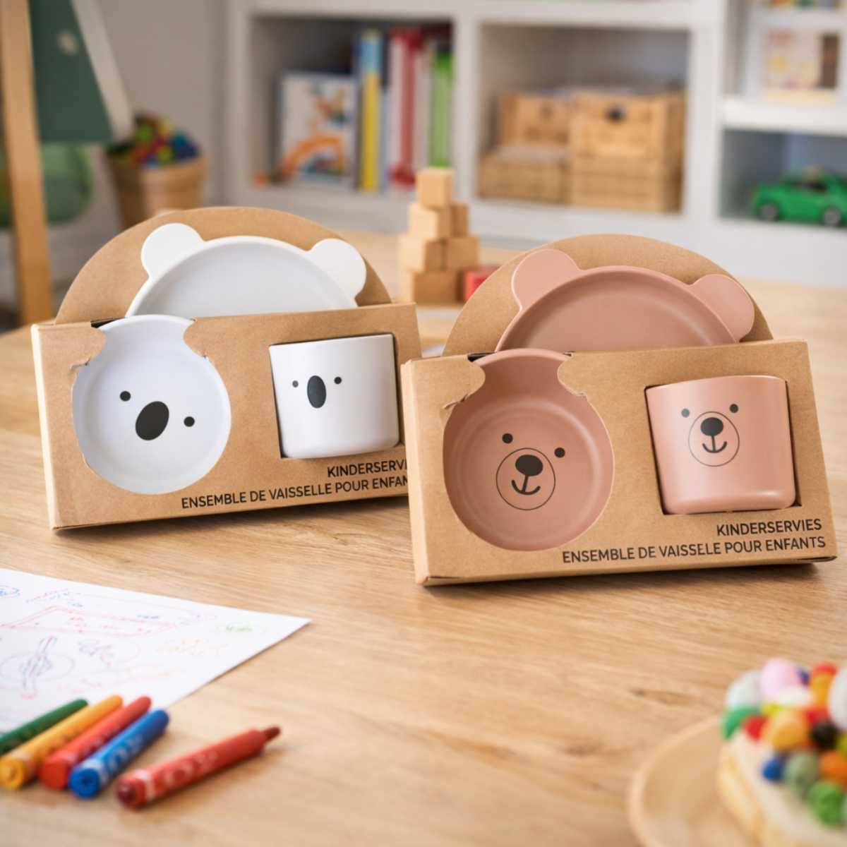Set de platos y cuenco Oso y koala