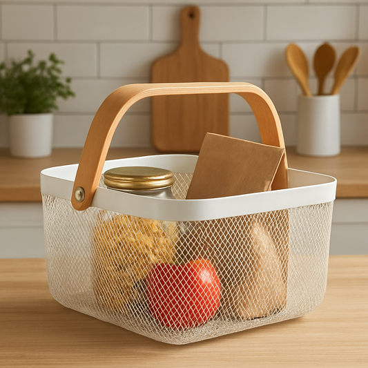 Canasto Metálico cuadrado Grande