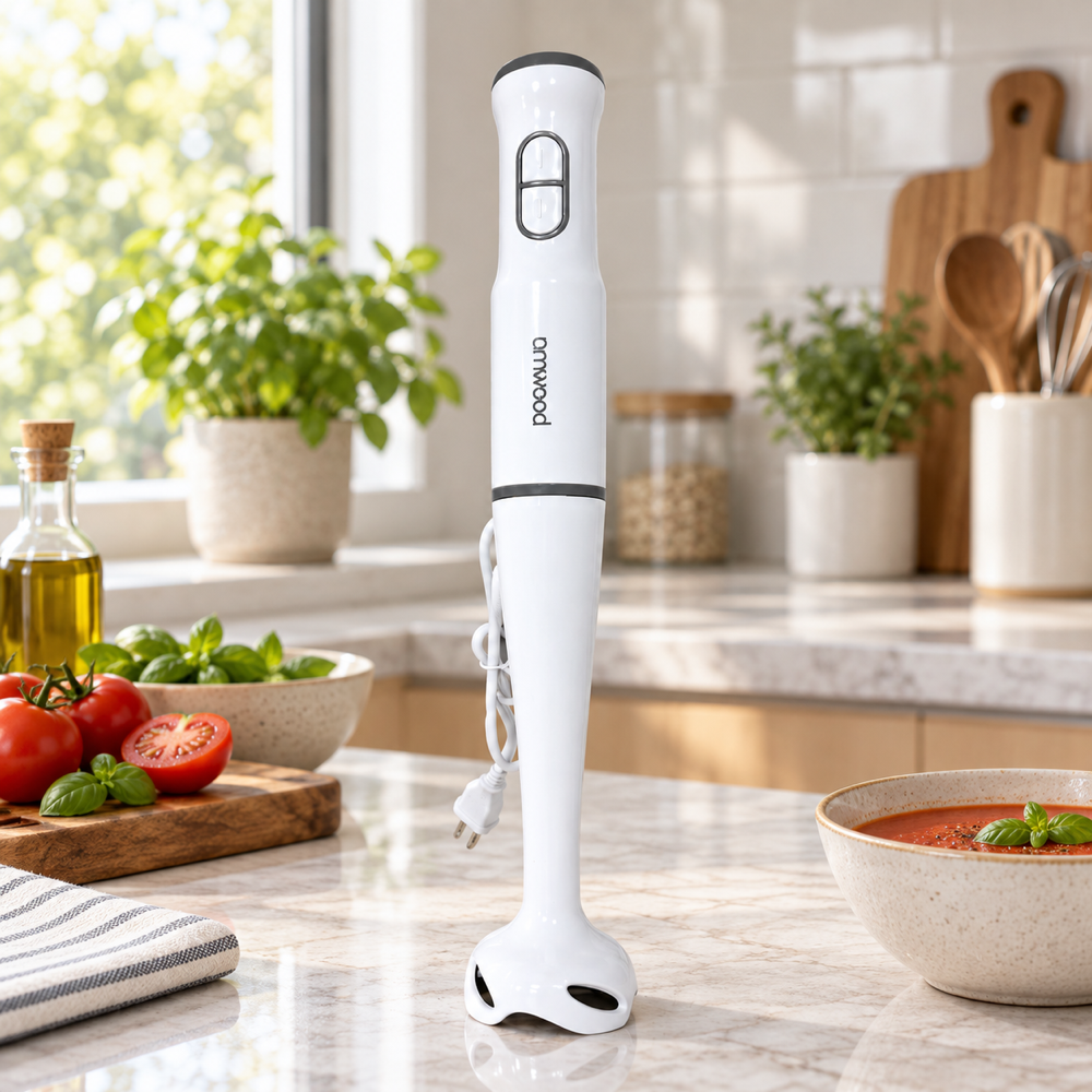 Minipimer amwood, fotografía ambientada del producto AW-300