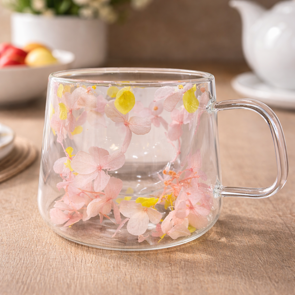 Taza Floral doble pared