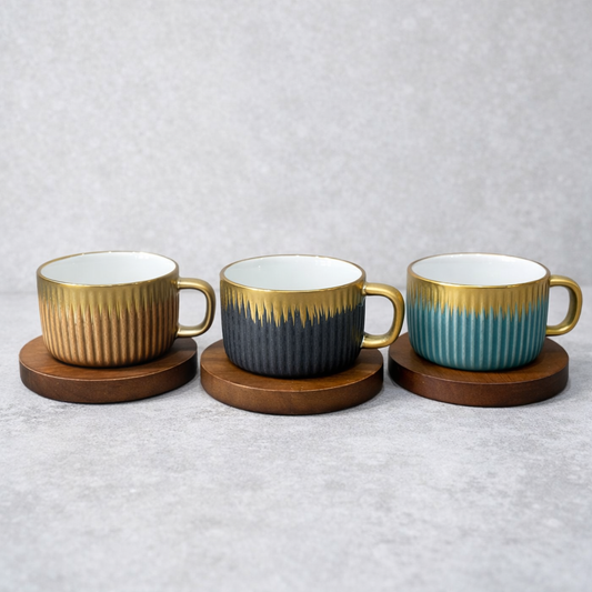 Taza ceramica degradé wood