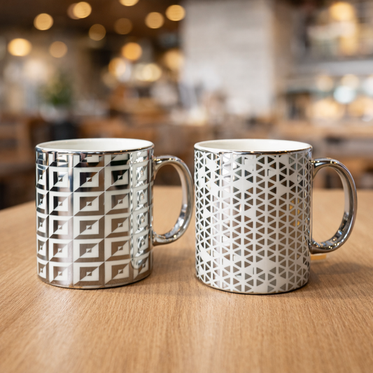 Taza Geometrica Gold