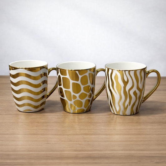 Taza Animal Print Gold