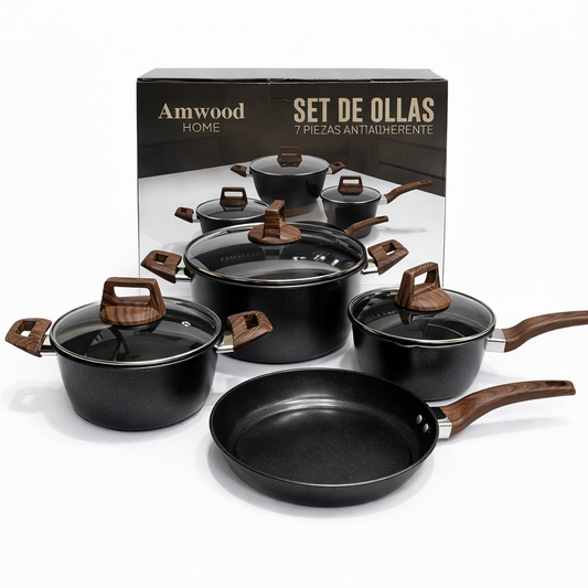 Set 7 Ollas de Cocina Amwood