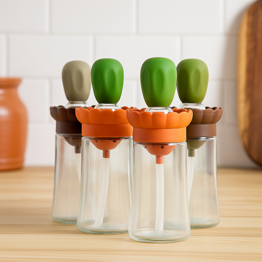 Aceitero con pincel de silicona