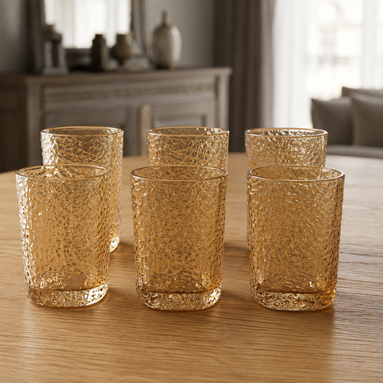 Set x6 vasos Square Mouth bajos