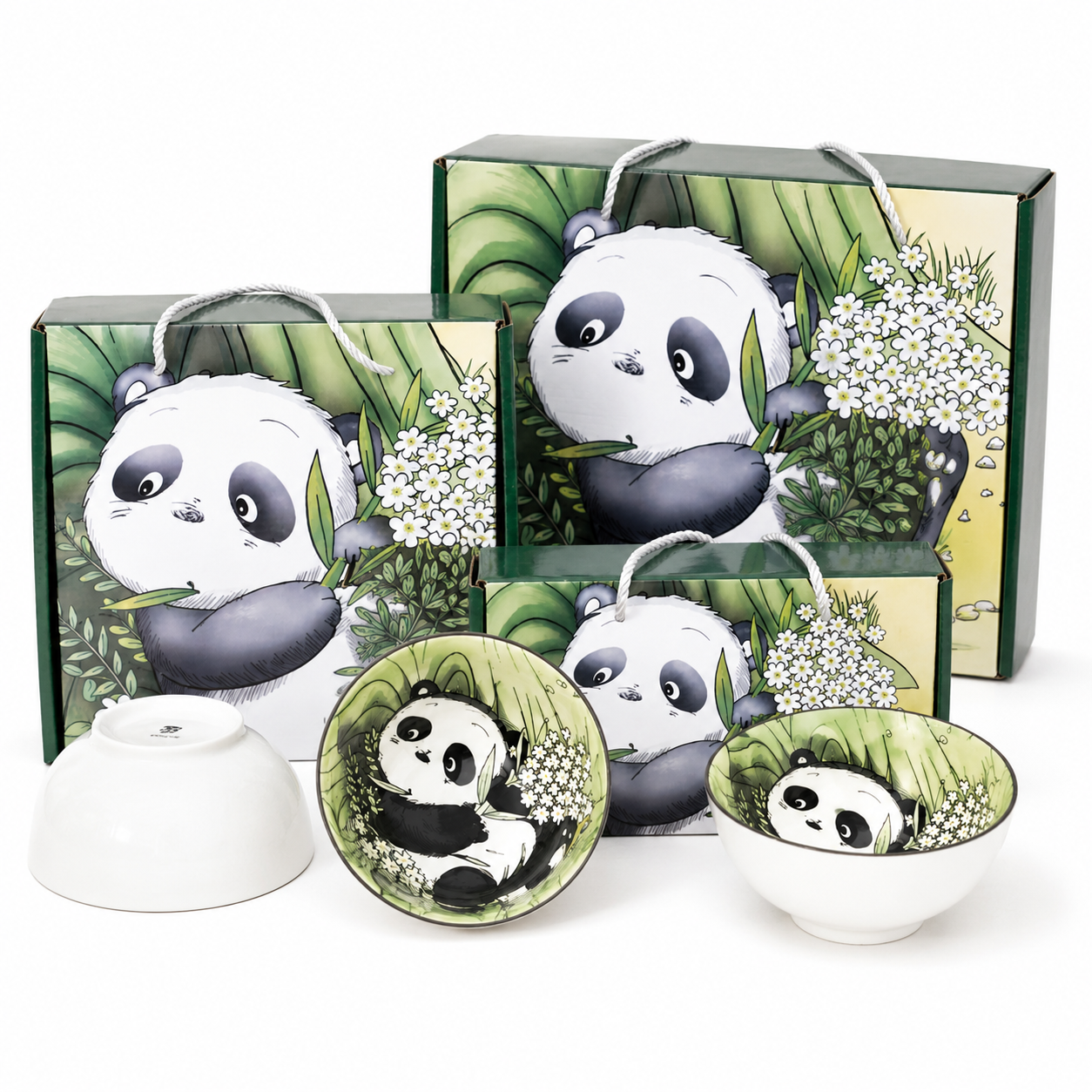 Set de 6 Bowls de Cerámica - Panda