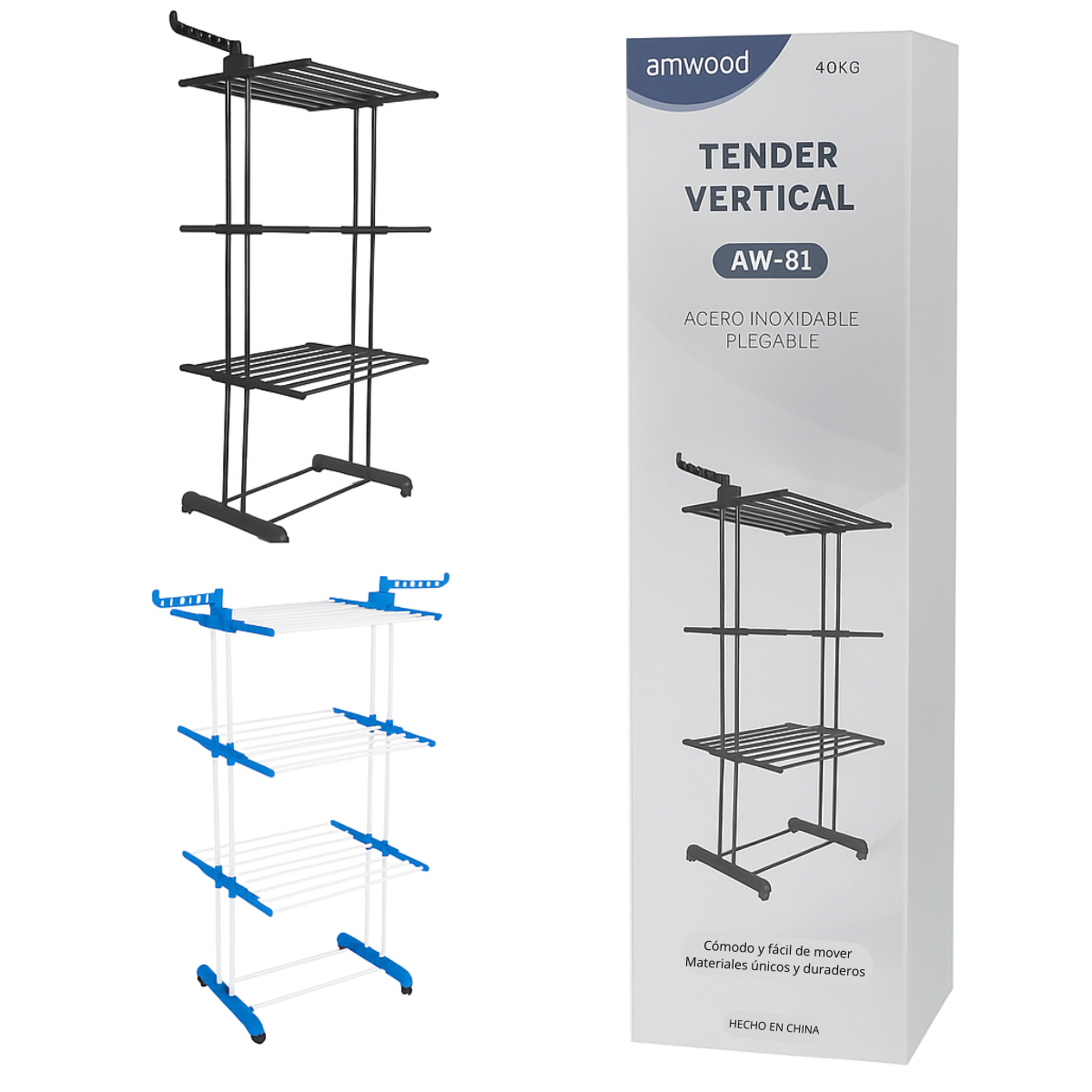 Tender vertical Negro