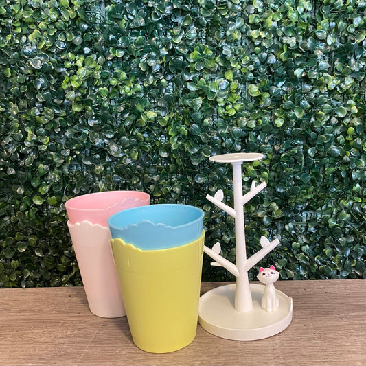 Vaso cat apilables por mayor - Bazar Mayorista