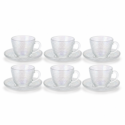 RM26-108 - Set tazas cafe point tornasolado fondo blanco