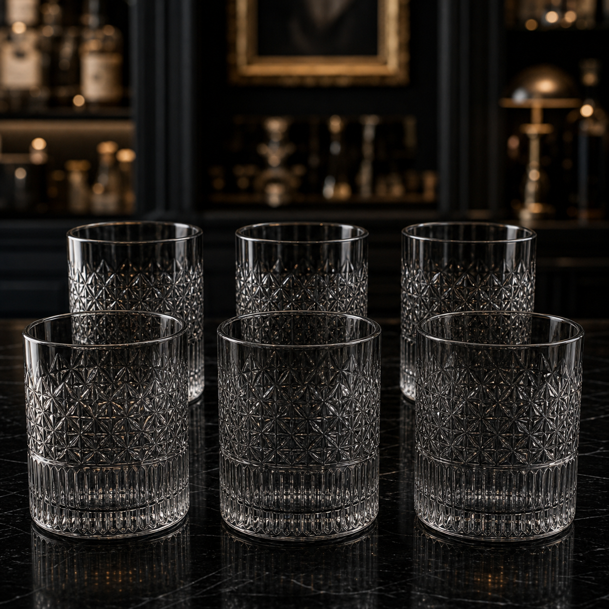 RM42-106 - Set x6 vasos Whisky Deli Grey - set x6